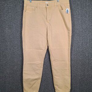 NWT Old Navy Women's O.G. Straight High Rise Yellow Jeans Size 16